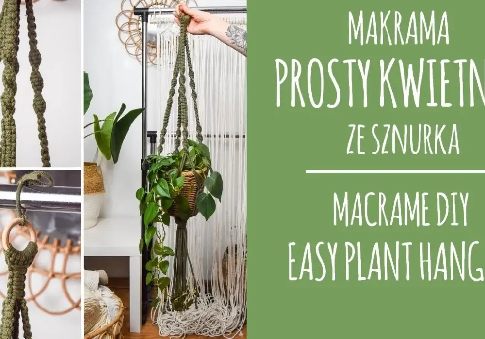 Kwietnik kokon makrama: prosty tutorial DIY krok po kroku