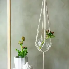 Jak zrobić makramowy kwietnik na ścianę: prosty tutorial DIY
